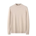 Mens Sweater - Half Polo Turtle Neck - Loose Fit Knit Top - Autumn Winter Base Layer